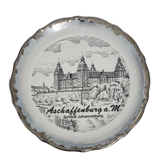 Johann Seltmann Other - Johann Seltmann Vohenstrauss Bavaria Plate Schloss Johannisburg in Aschaffenburg